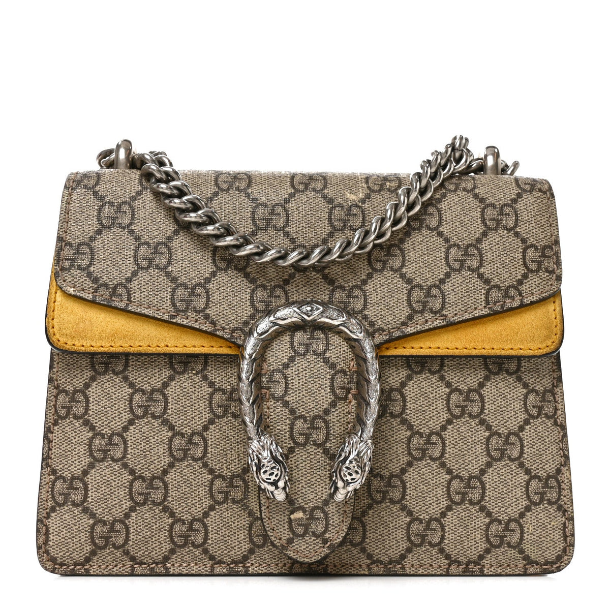 GG Supreme Monogram Mini Dionysus Shoulder Bag Yellow wholesalehk.shop