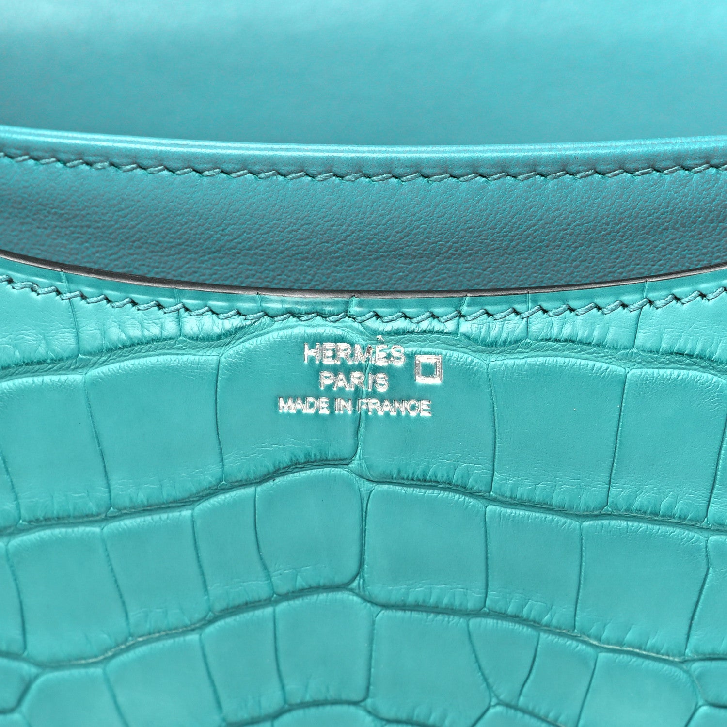 Matte Alligator Constance 18 Bleu Paon £¨ Direct shipment via from wholesalehk.shop