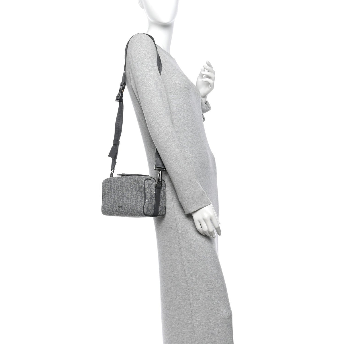 Oblique Jacquard Lingot 22 Bag Silver wholesalehk.shop
