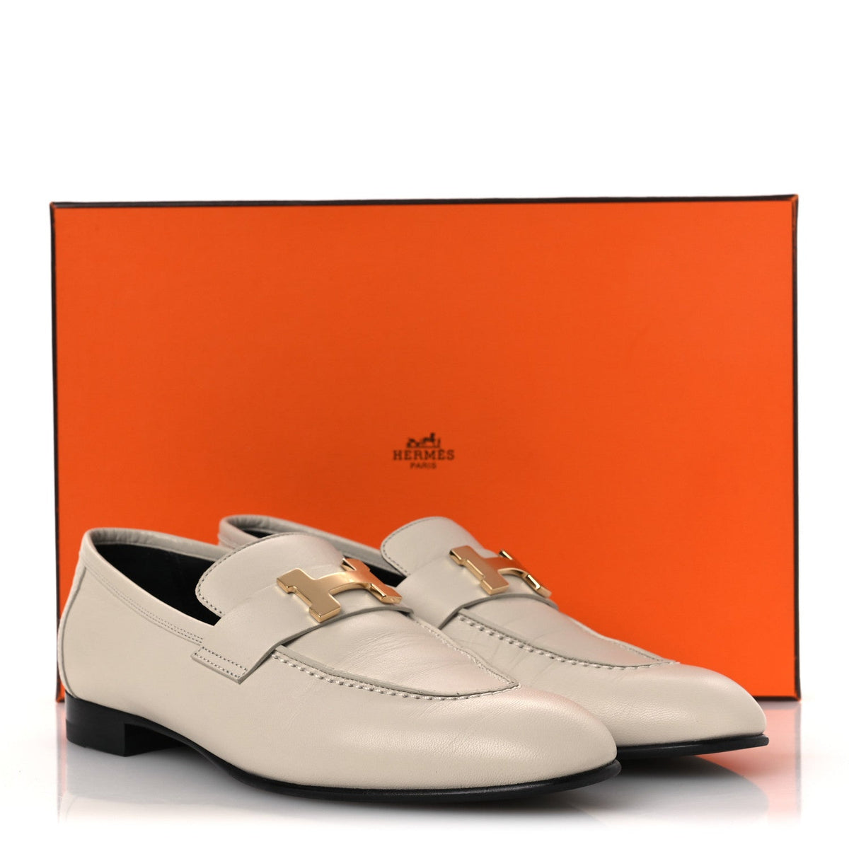 Goatskin Womens Paris Loafers 37 Beige Glaise wholesalehk.shop