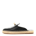 Goatskin Feria Espadrille 39 Black wholesalehk.shop