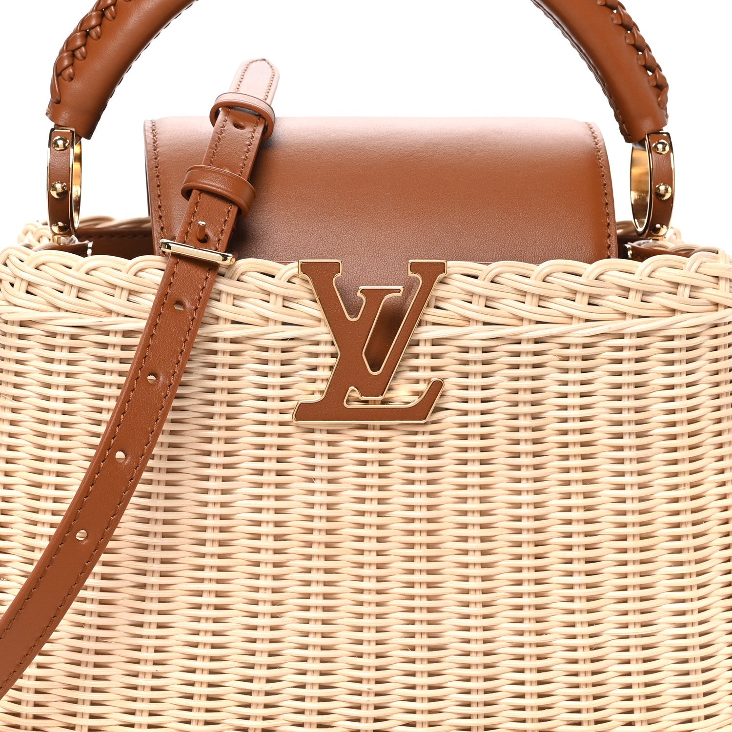 Rattan Calfskin Capucines BB Tan £¨ Direct shipment via from wholesalehk.shop