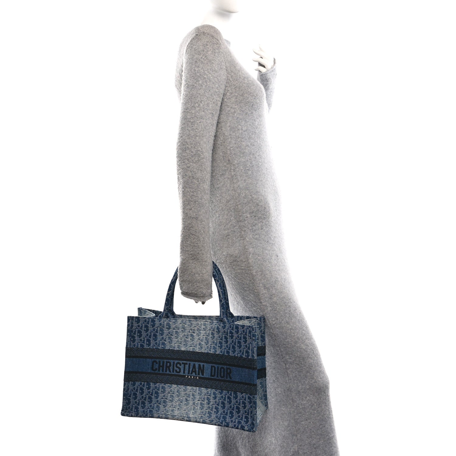 Oblique Denim Medium Book Tote Blue £¨ Direct shipment via from wholesalehk.shop