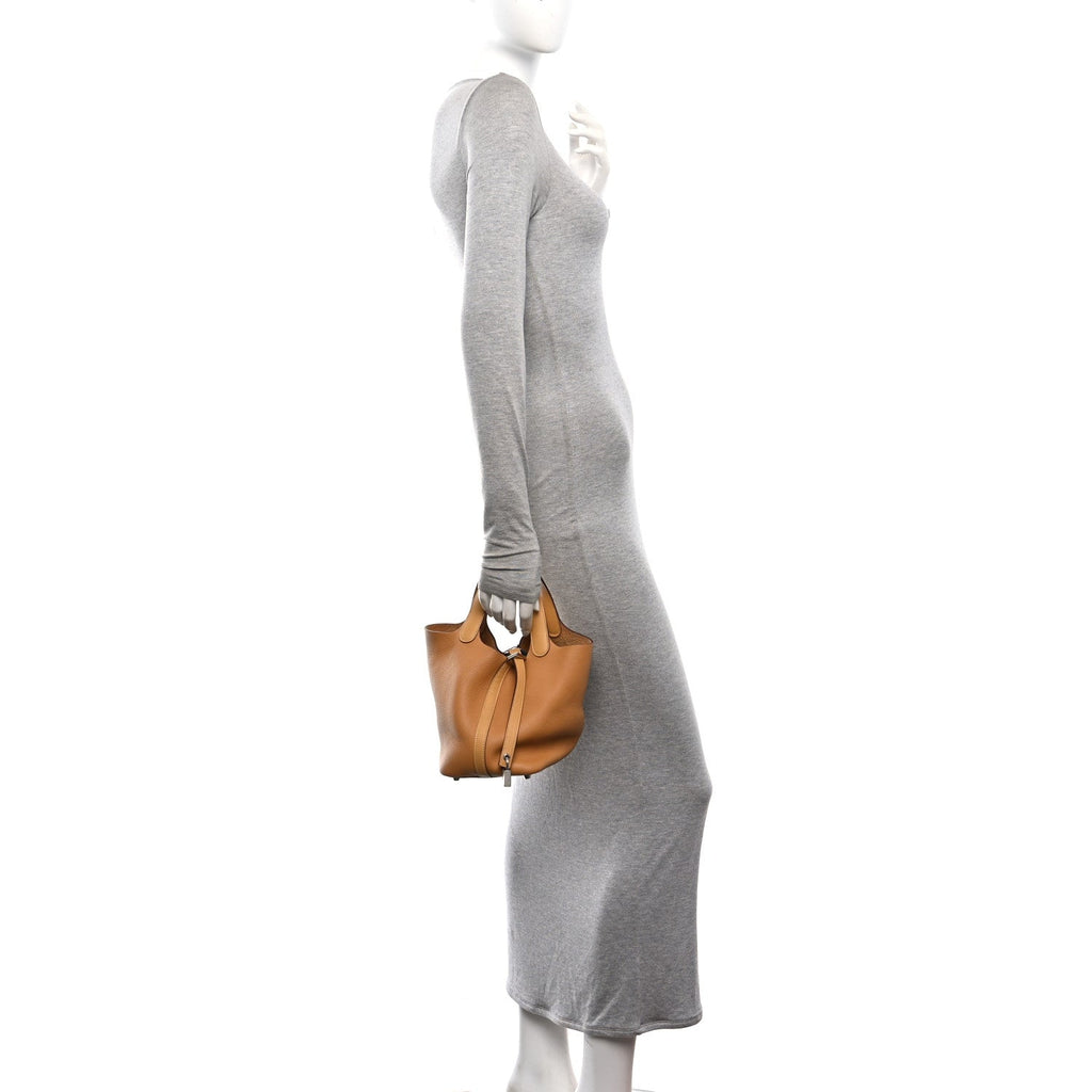 Taurillon Clemence Swift Eclat Picotin Lock 18 PM Caramel £¨ Direct shipment via from wholesalehk.shop