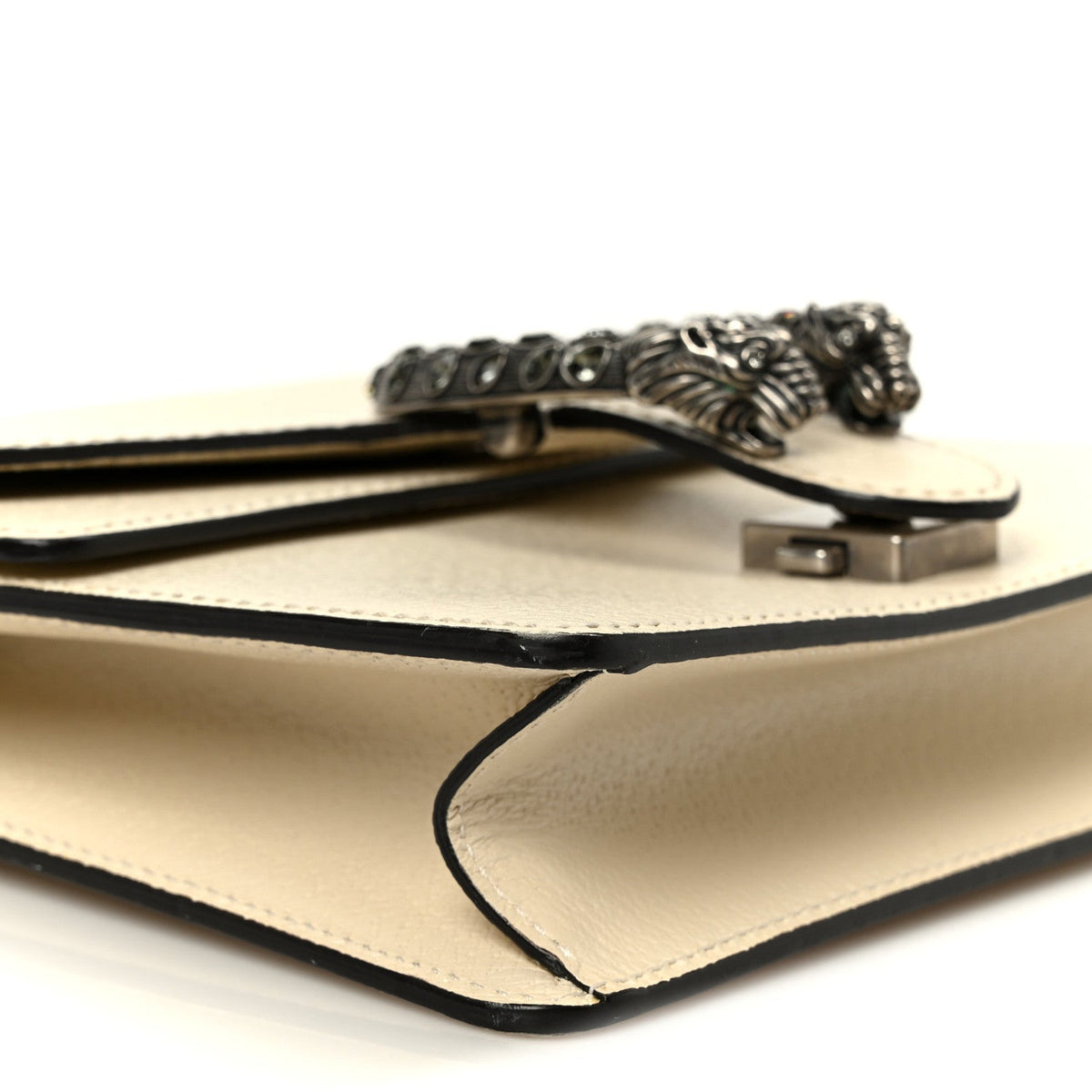 Textured Calfskin Crystal Mini Dionysus Shoulder Bag Mystic White wholesalehk.shop
