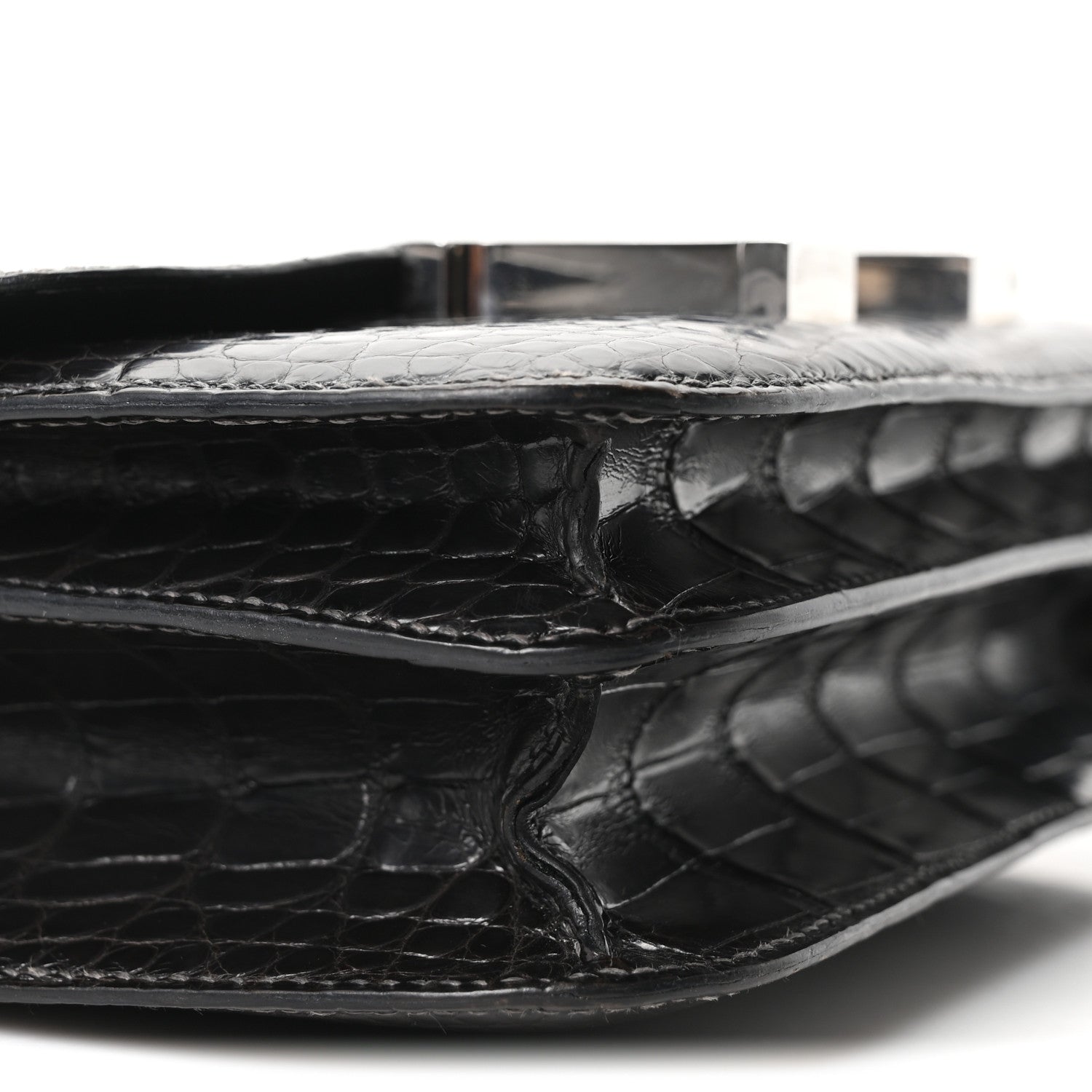 Shiny Alligator Constance 18 Black £¨ Direct shipment via from wholesalehk.shop