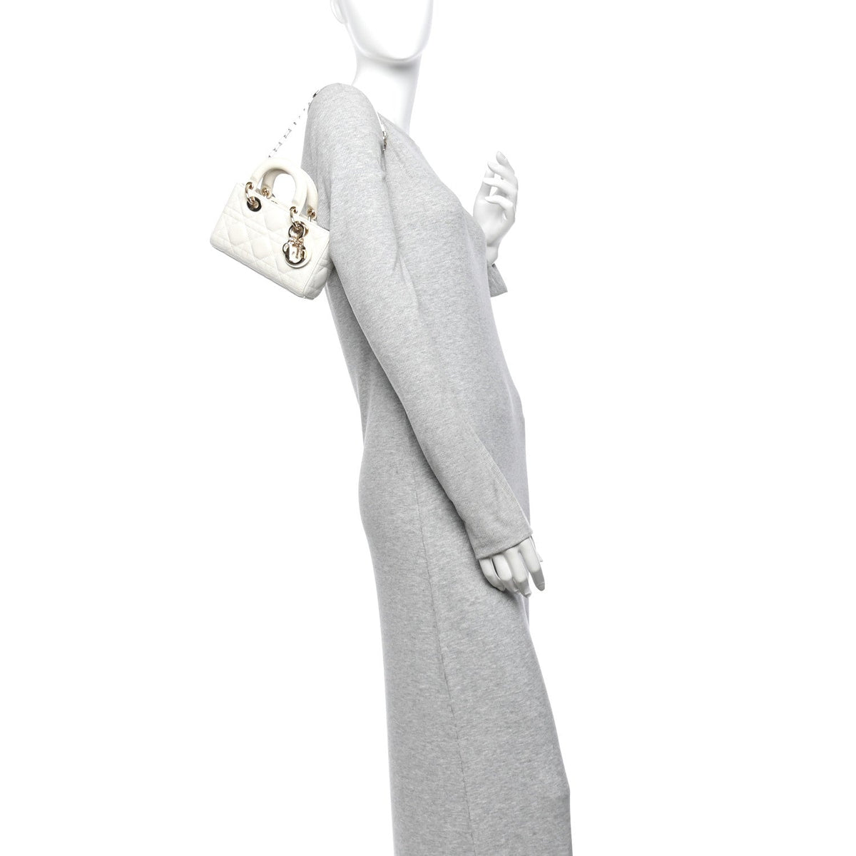 Lambskin Cannage Micro Lady D-Joy Latte wholesalehk.shop