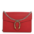 Calfskin Mini Dionysus Chain Wallet Hibiscus Red wholesalehk.shop
