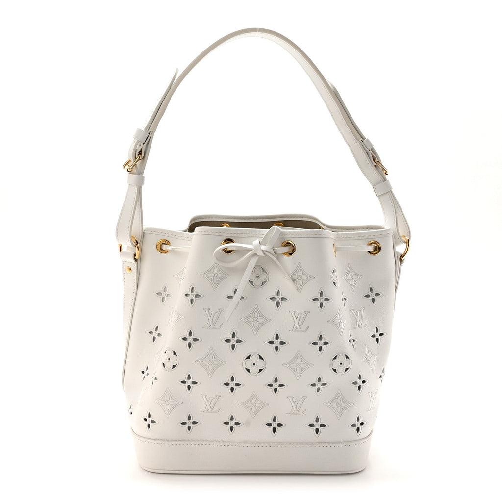 Calfskin Monogram Cutout Petit Noe White £¨ Direct shipment via from wholesalehk.shop