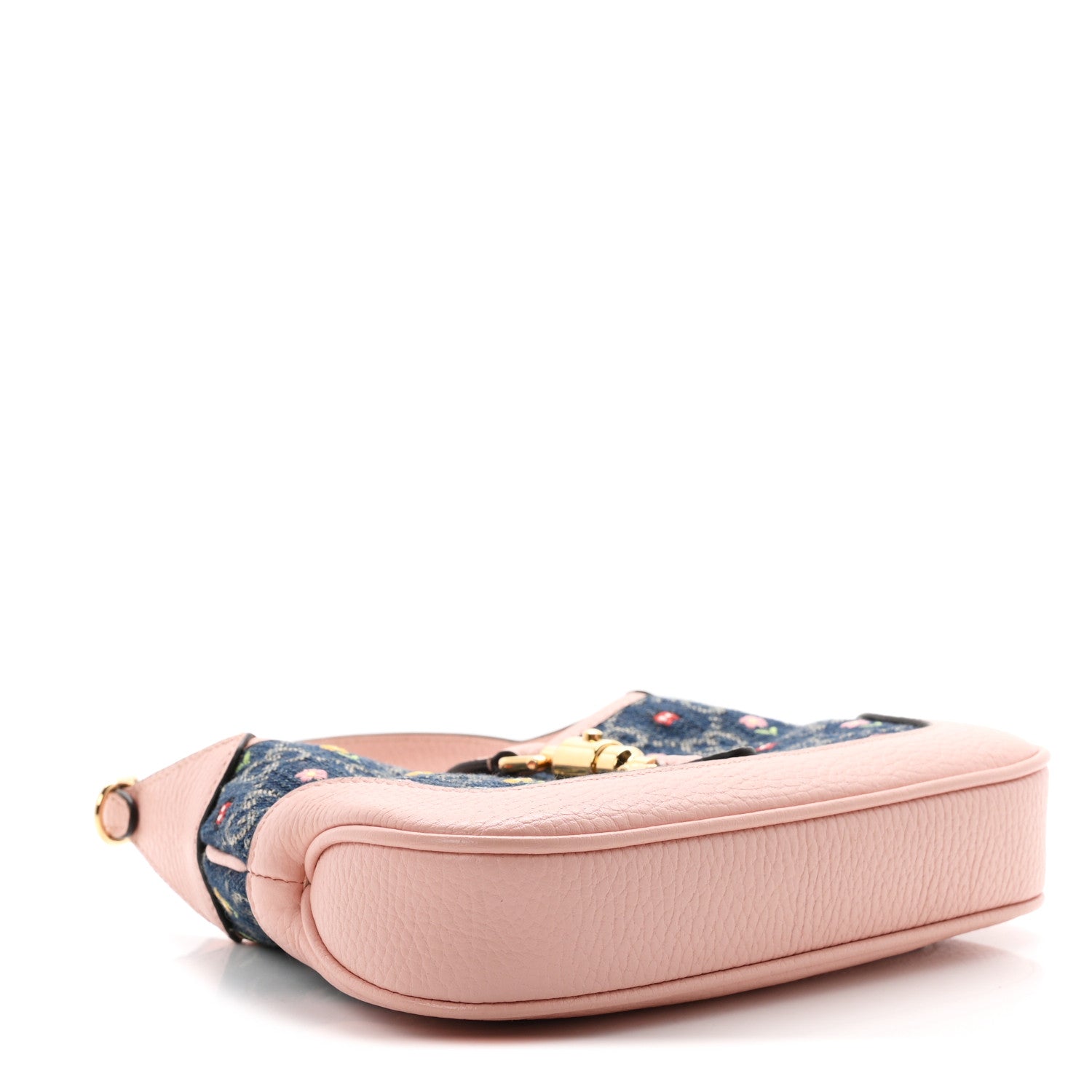 New Denim GG Monogram Calfskin Love Parade Mini Jackie 1961 Hobo Light Pink £¨ Direct shipment via from wholesalehk.shop