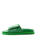 Embossed Monogram Pool Pillow Comfort Mules 9 Green £¨ Direct shipment via from wholesalehk.shop