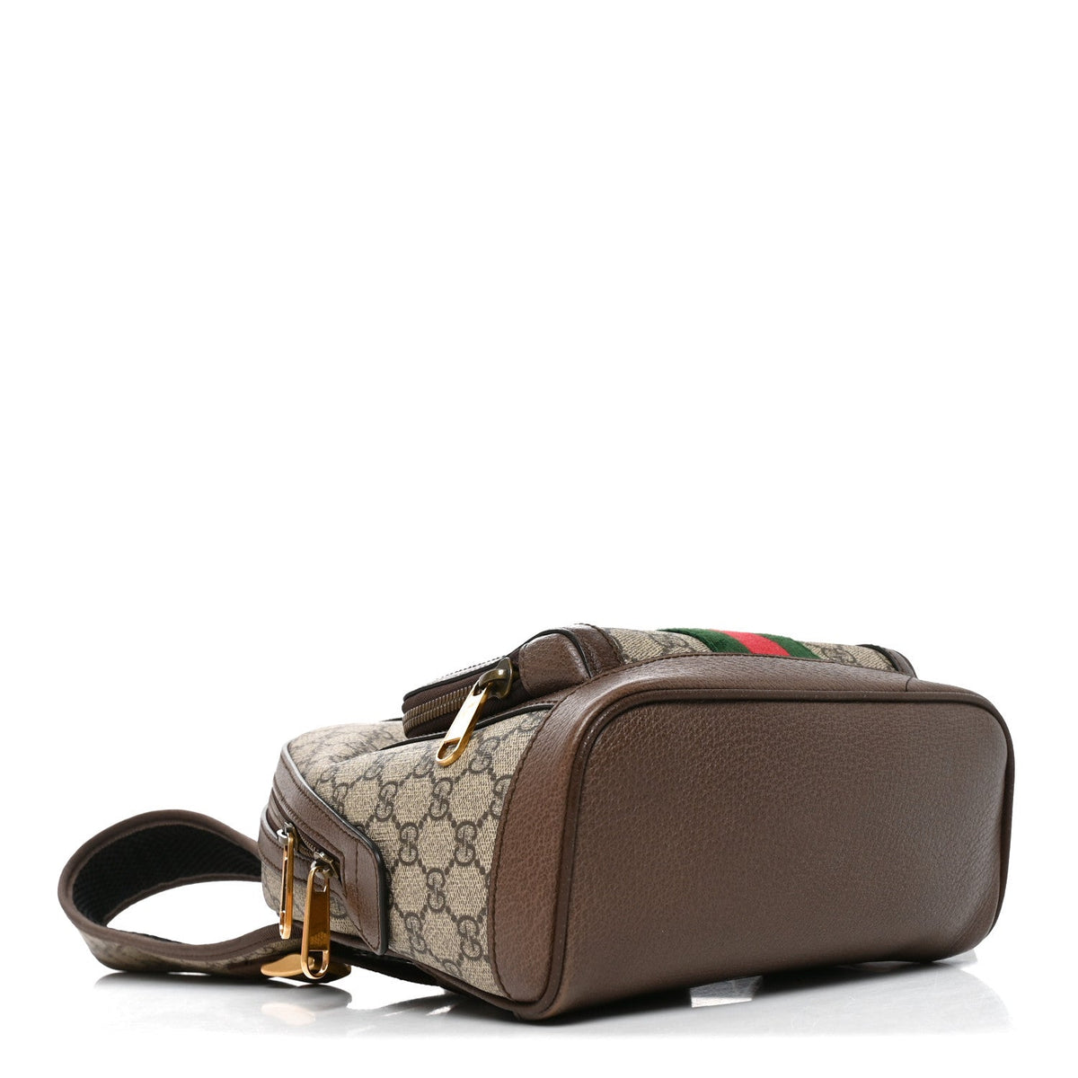 GG Supreme Monogram Calfskin Web Small Ophidia Day Backpack Beige Ebony New Acero wholesalehk.shop