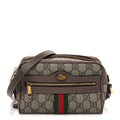 GG Supreme Monogram Web Mini Ophidia Shoulder Bag Brown wholesalehk.shop