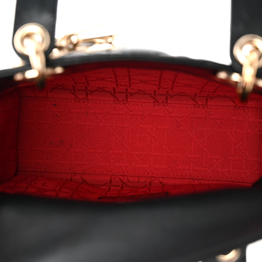 Lambskin Cannage Small My ABCDior Lady Dior Black wholesalehk.shop