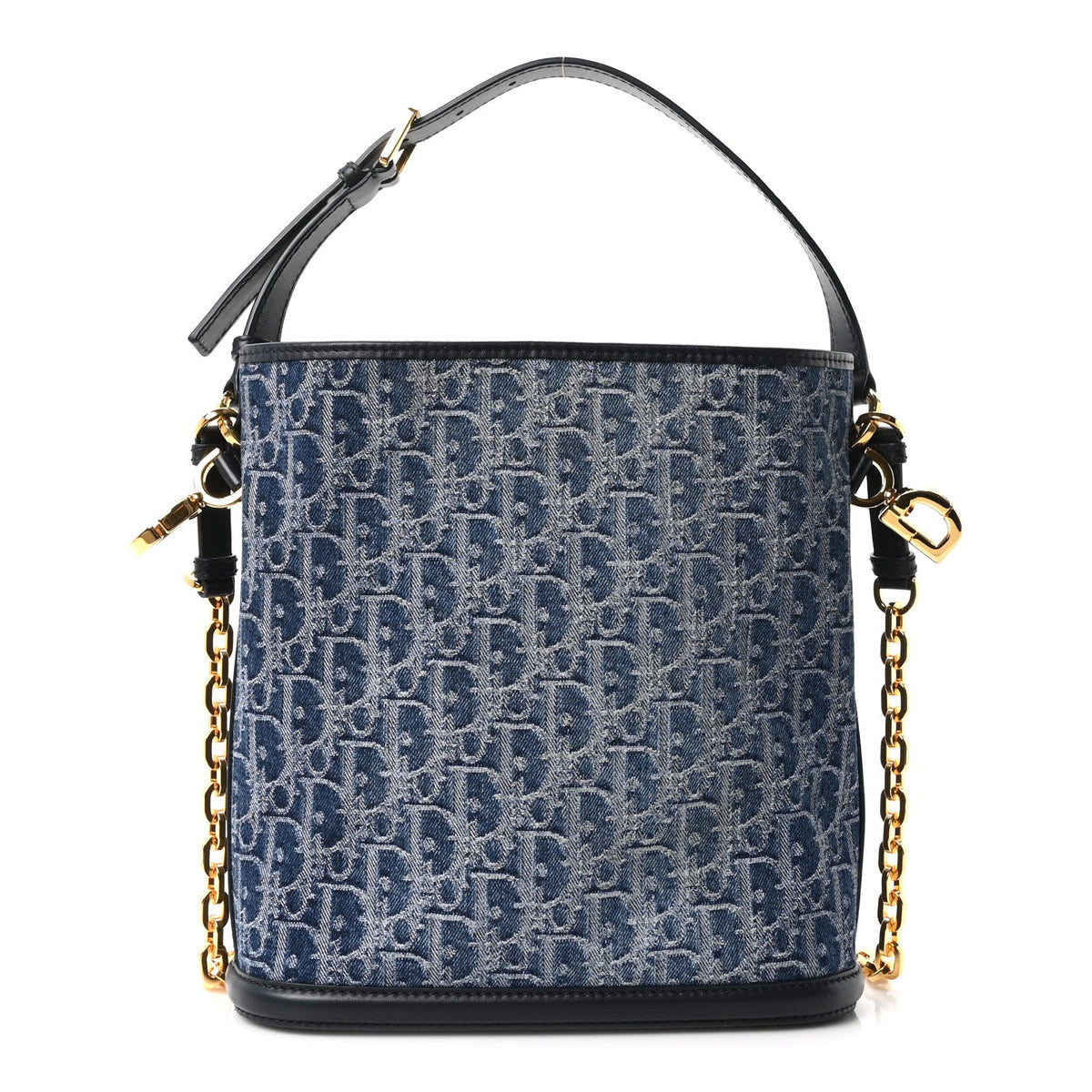 Denim Jacquard Oblique C'est Dior Bucket Bag Blue wholesalehk.shop