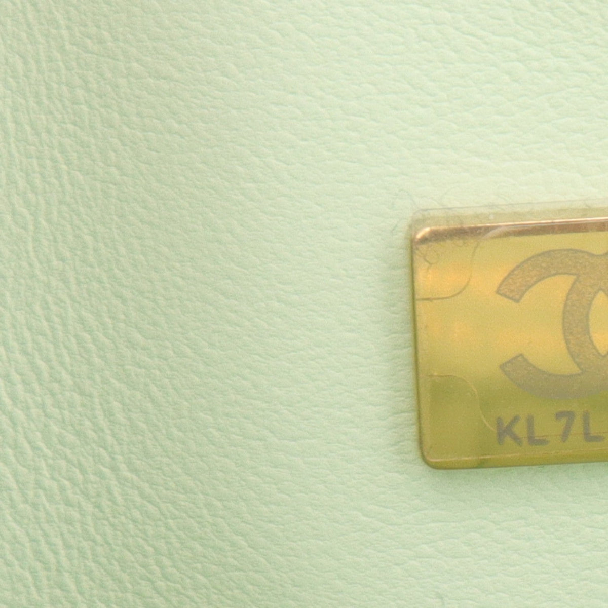 Caviar Quilted Small Double Flap Light Green wholesalehk.shop