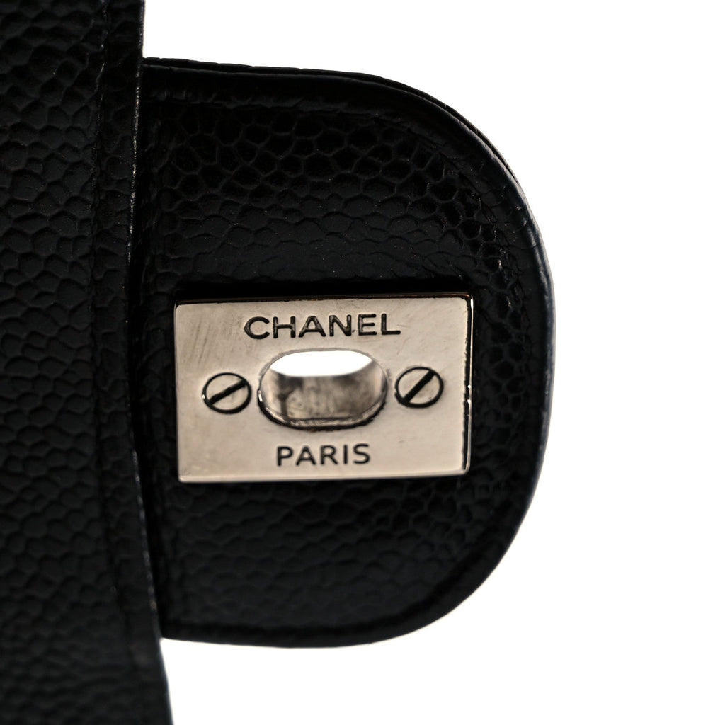 Caviar Quilted Medium Double Flap Black wholesalehk.shop