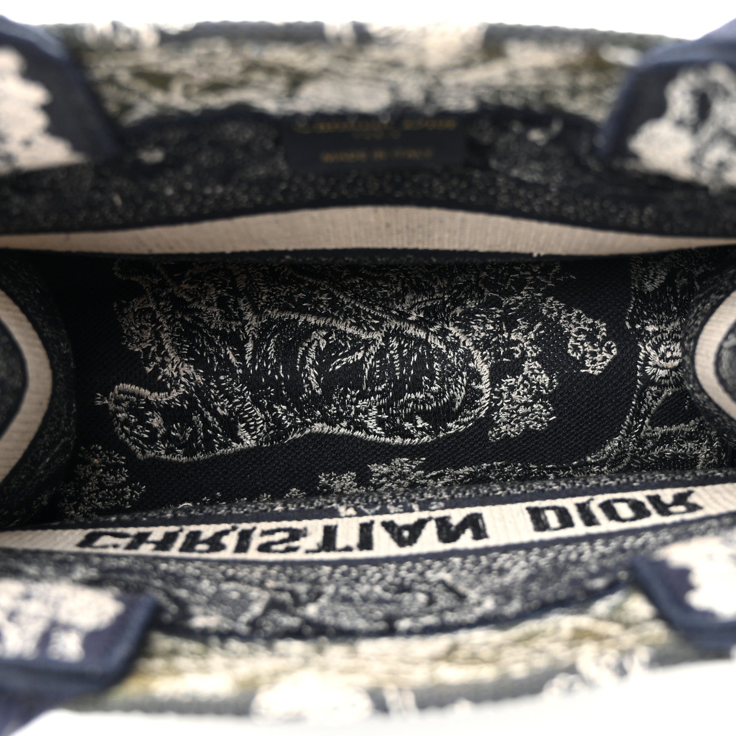 Canvas Embroidered Small Dioriviera Toile De Jouy Book Tote Blue £¨ Direct shipment via from wholesalehk.shop