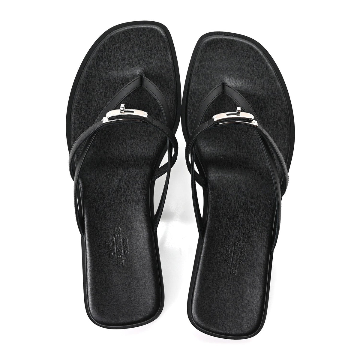 Calfskin Miss Sandals 37 Black wholesalehk.shop