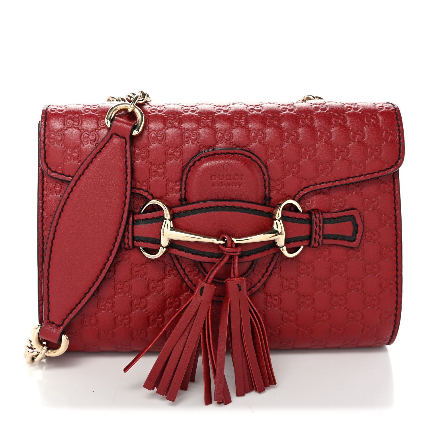 Soft Microguccissima Mini Emily Chain Shoulder Bag Rosso £¨ Direct shipment via from wholesalehk.shop