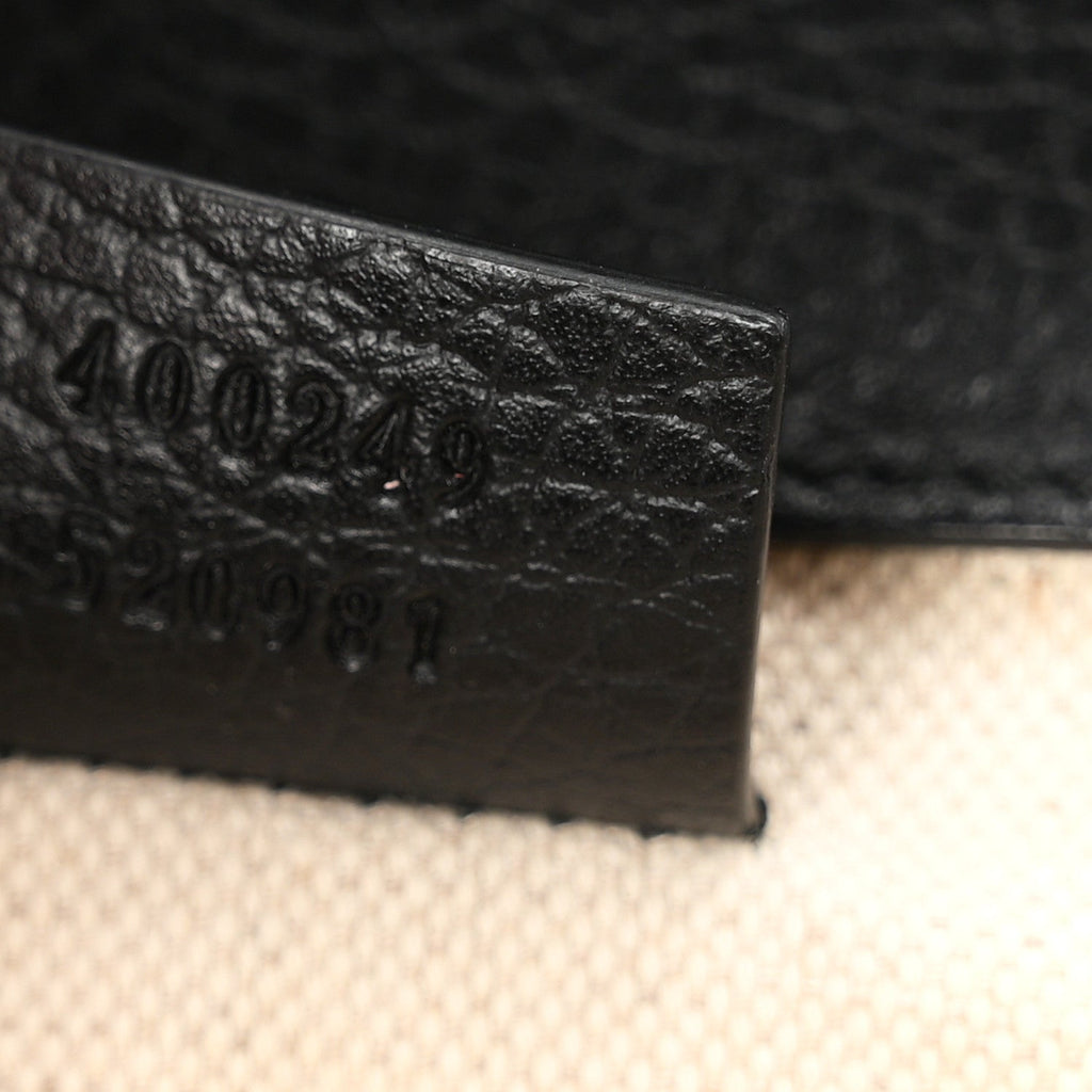 Pebbled Calfskin Small Dionysus Shoulder Bag Black wholesalehk.shop