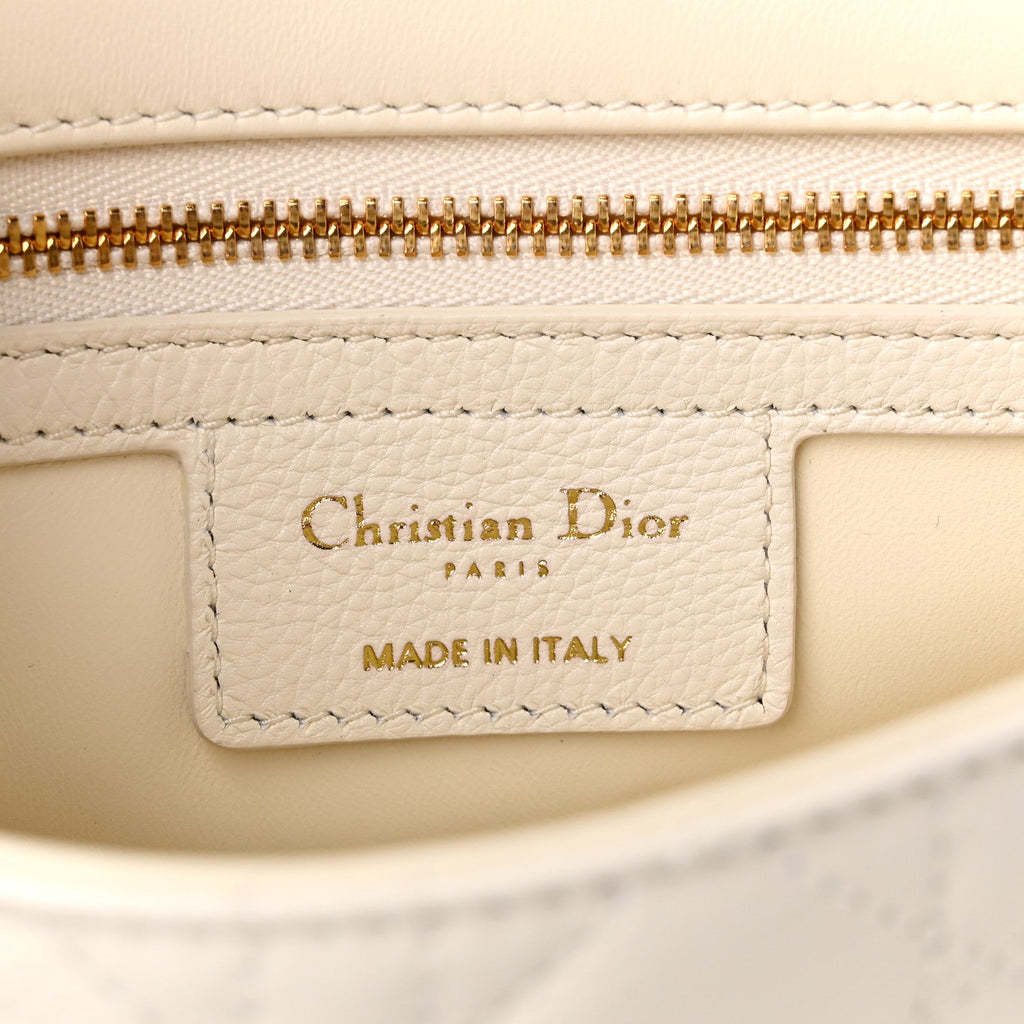 Calfskin Cannage Small Caro Bag Ivory wholesalehk.shop