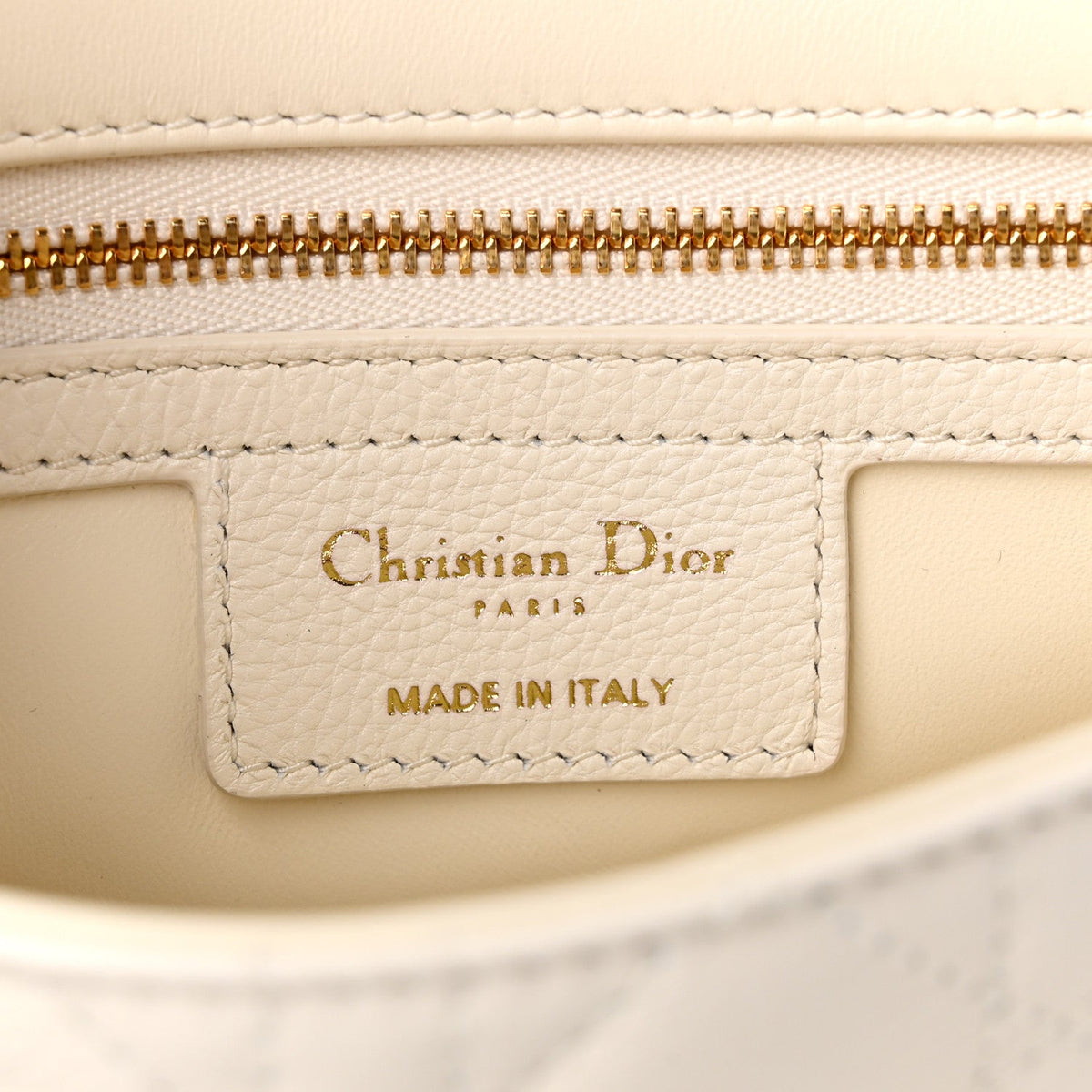 Calfskin Cannage Small Caro Bag Ivory wholesalehk.shop