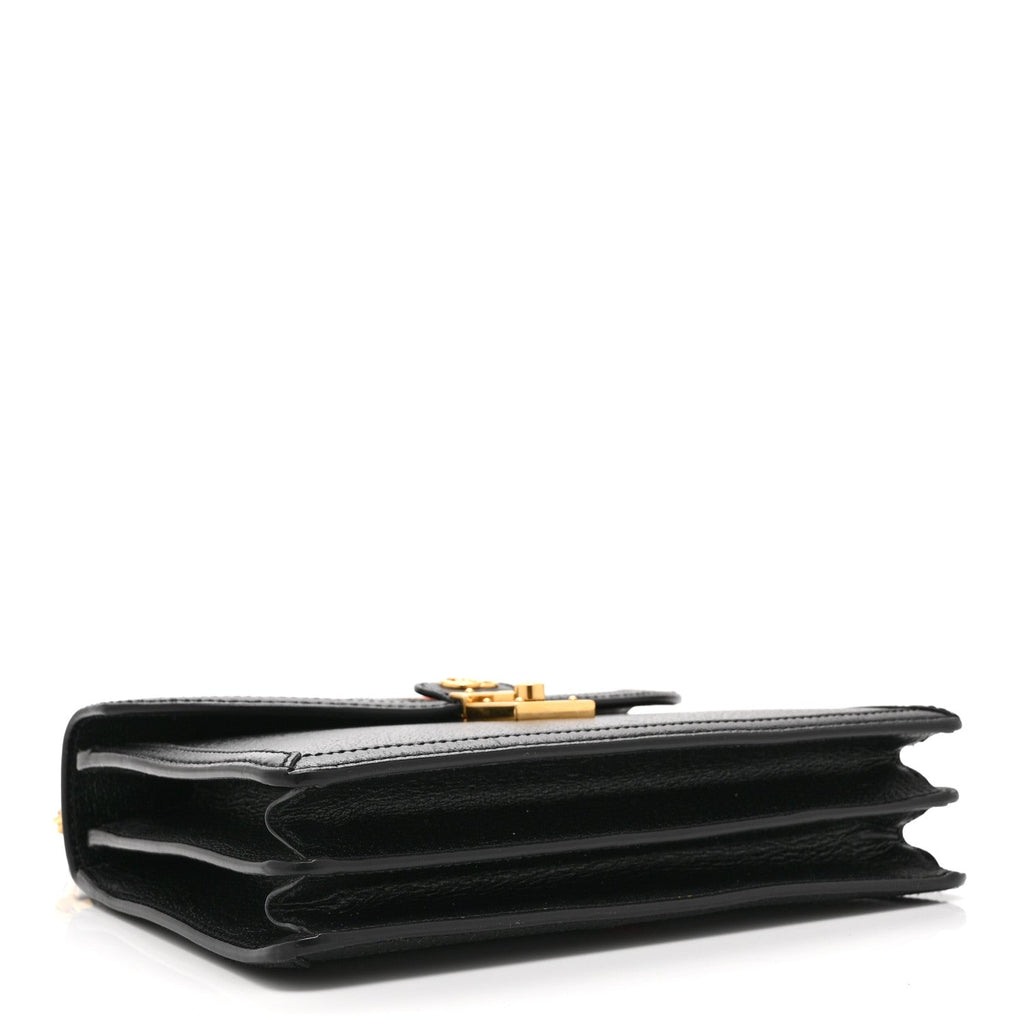Textured Dollar Calfskin Web Small Ophidia Padlock Top Handle Bag Black £¨ Direct shipment via from wholesalehk.shop