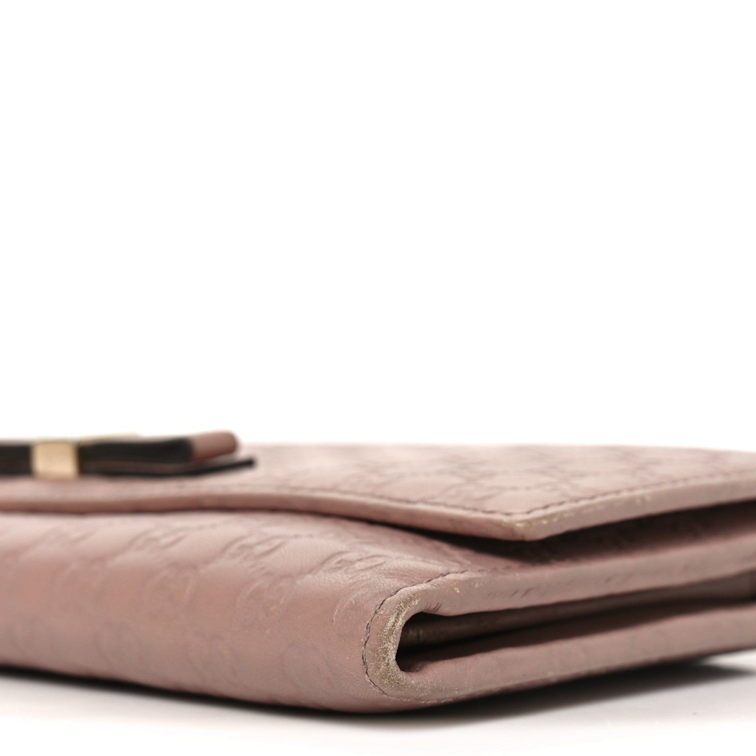 Microguccissima Bow Continental Wallet Soft Pink £¨ Direct shipment via from wholesalehk.shop