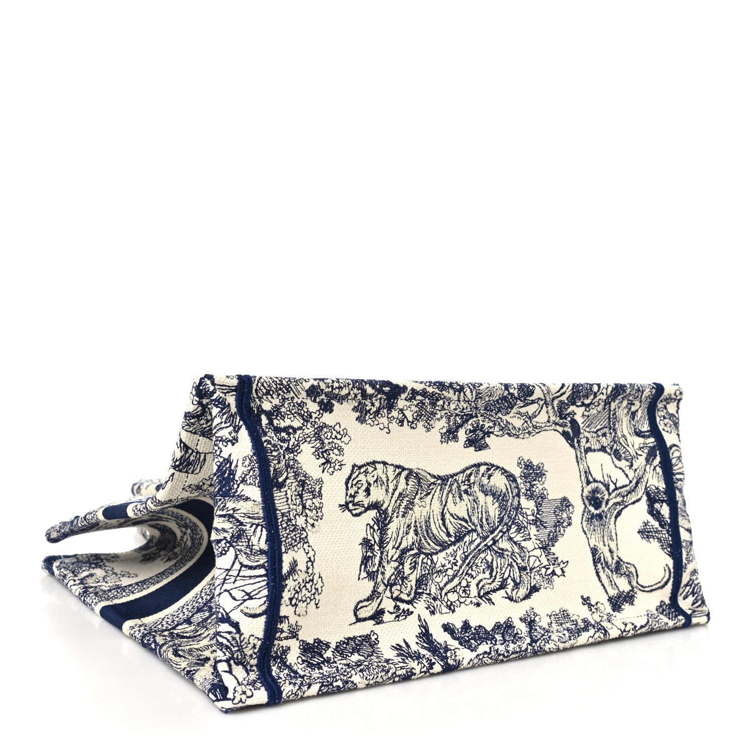 Canvas Embroidered Medium Dioriviera Toile De Jouy Book Tote Blue £¨ Direct shipment via from wholesalehk.shop