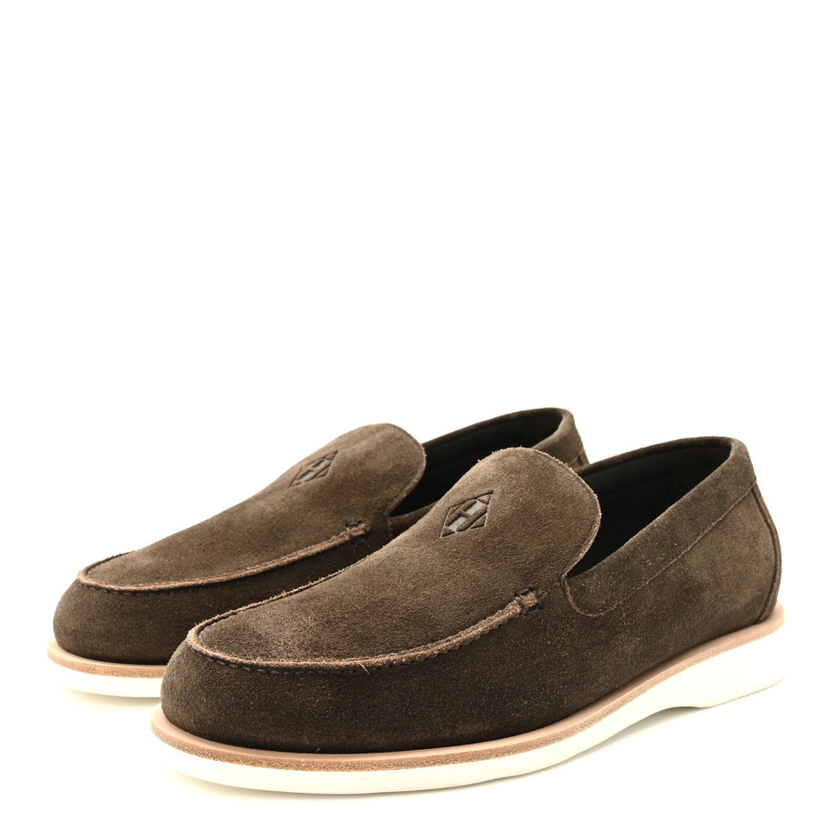 Suede Calfskin Mens Low Loafers 41.5 Ecorce wholesalehk.shop