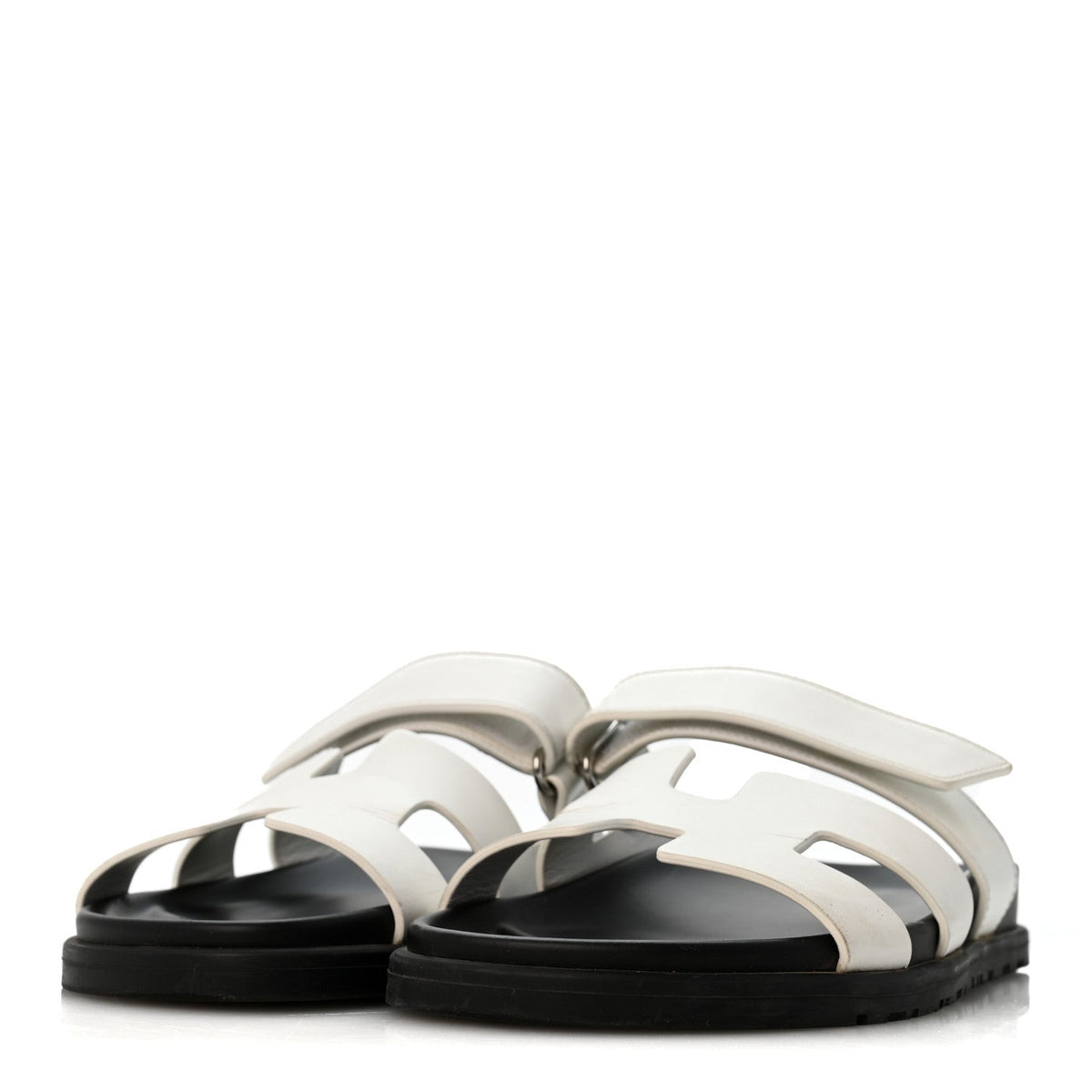 Calfskin Womens Chypre Sandals 37.5 White wholesalehk.shop