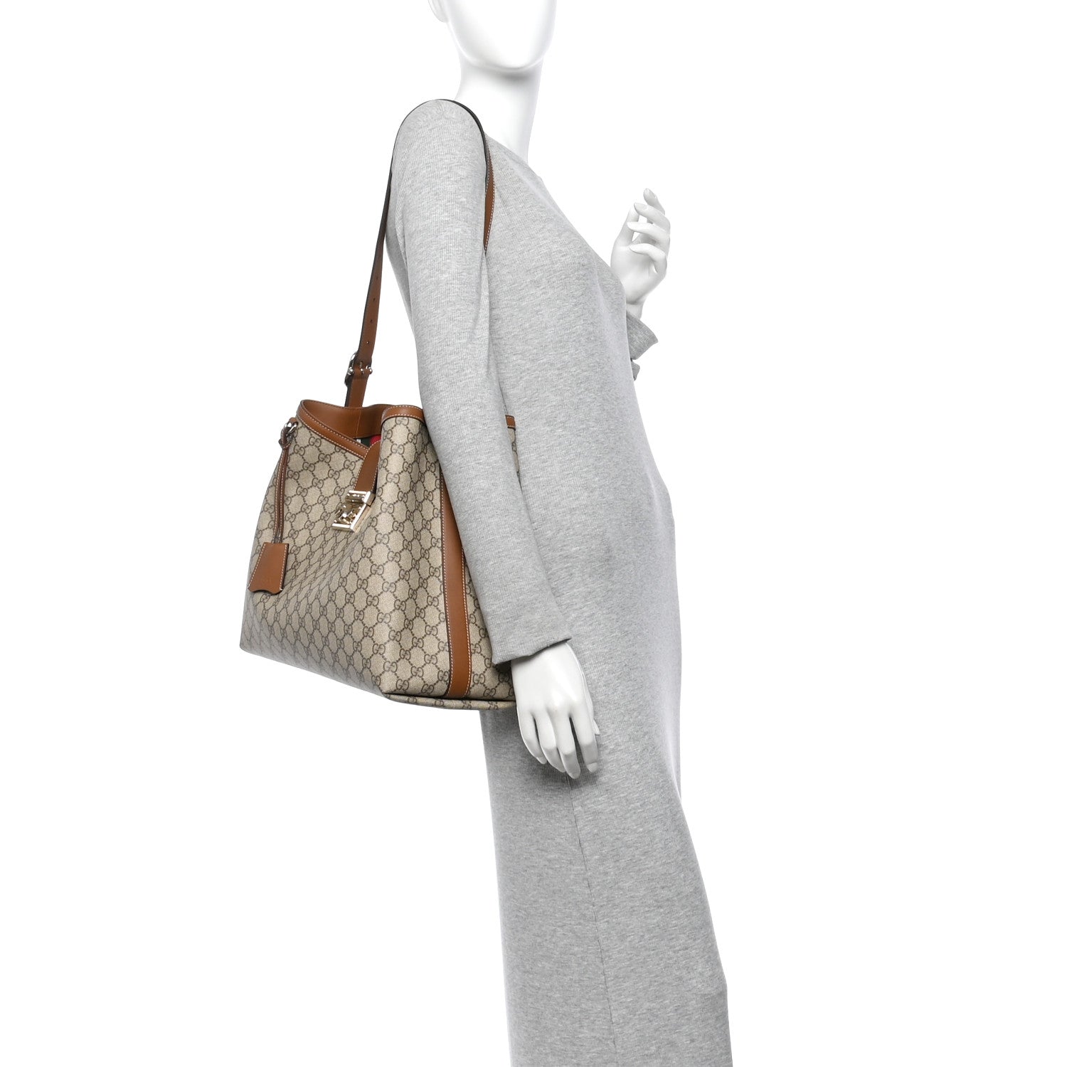 GG Icon Monogram Padlock Shoulder Bag Beige Dark Brown £¨ Direct shipment via from wholesalehk.shop
