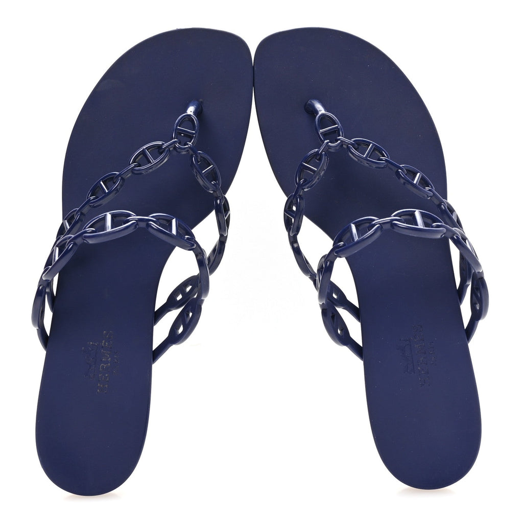 Rubber Chaine d'Ancre Island Sandals 37 Bleu Smalt wholesalehk.shop