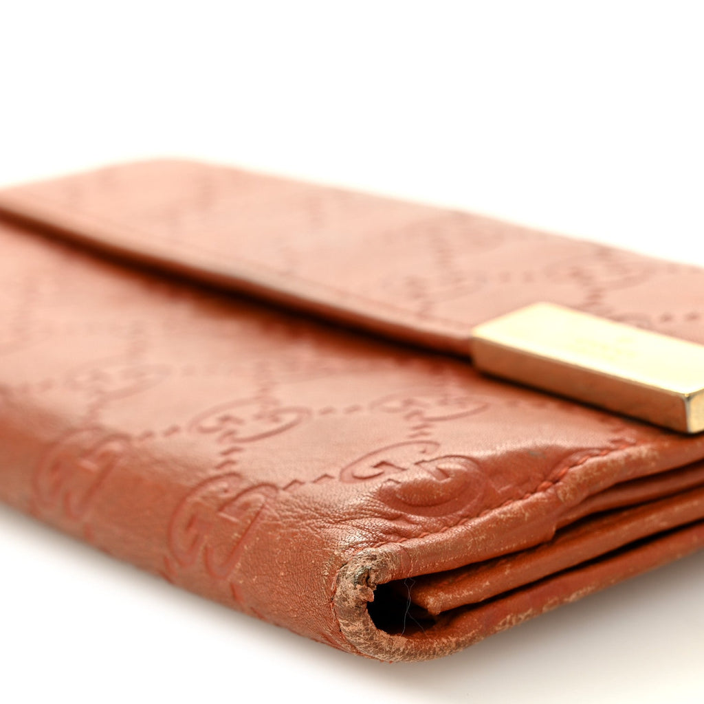 Guccissima Signature Dice Continental Wallet Orange £¨ Direct shipment via from wholesalehk.shop
