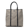 GG Plus Monogram Joy Vertical Tote Navy wholesalehk.shop