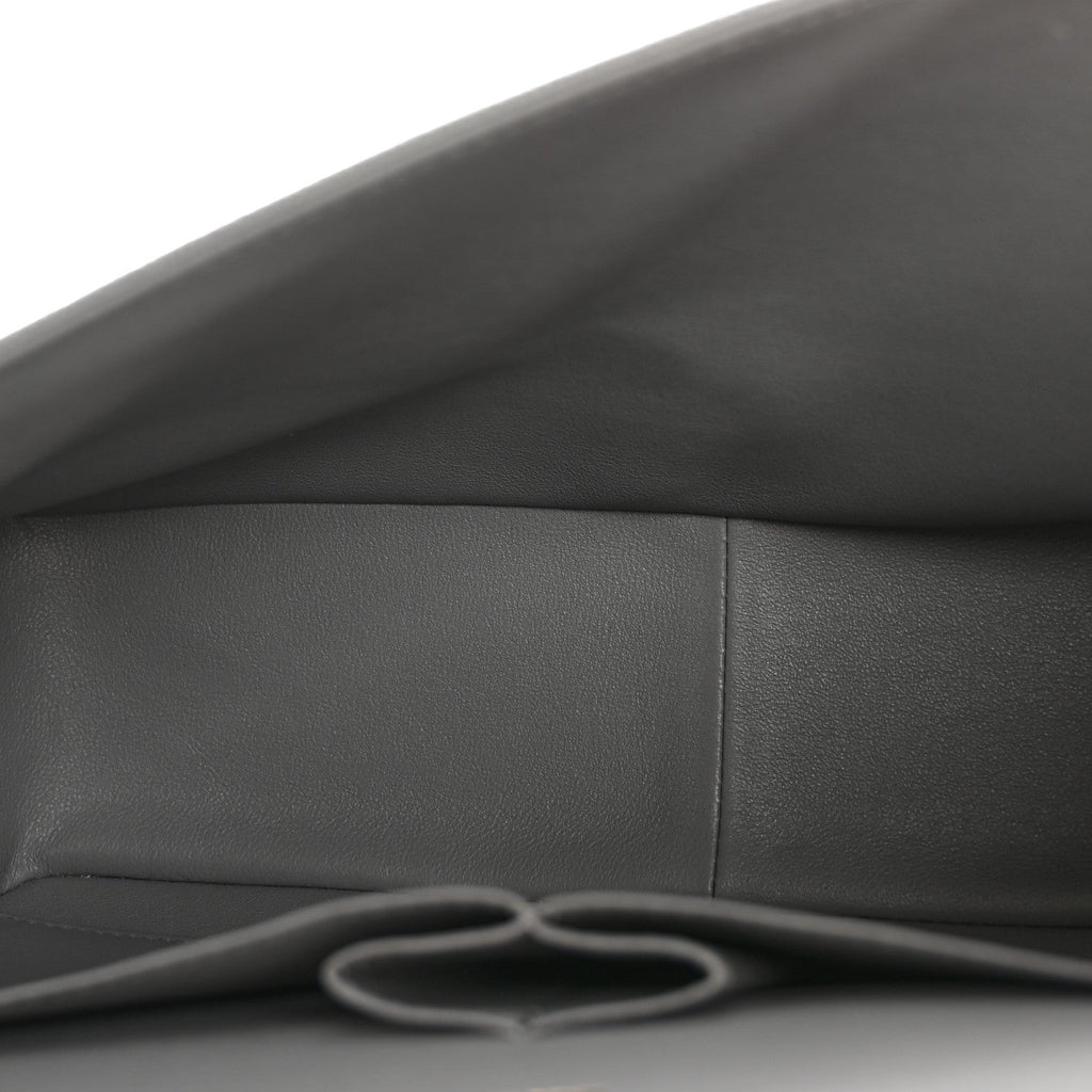 Caviar Quilted Jumbo Double Flap Grey wholesalehk.shop