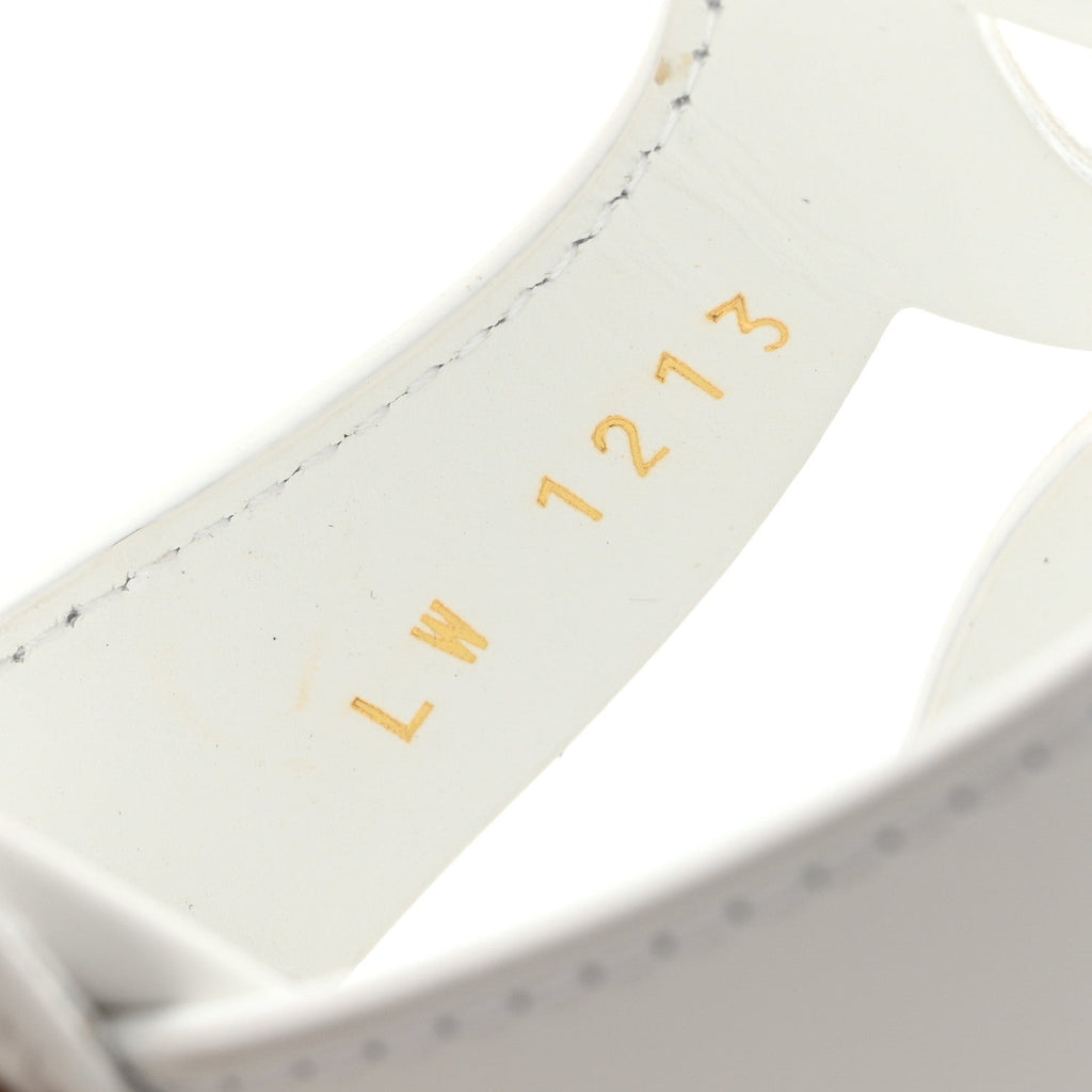 Calfskin LV Isola Sandals 40 White £¨ Direct shipment via from wholesalehk.shop