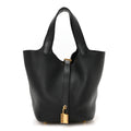 Taurillon Clemence Picotin Lock 18 PM Black £¨ Direct shipment via from wholesalehk.shop