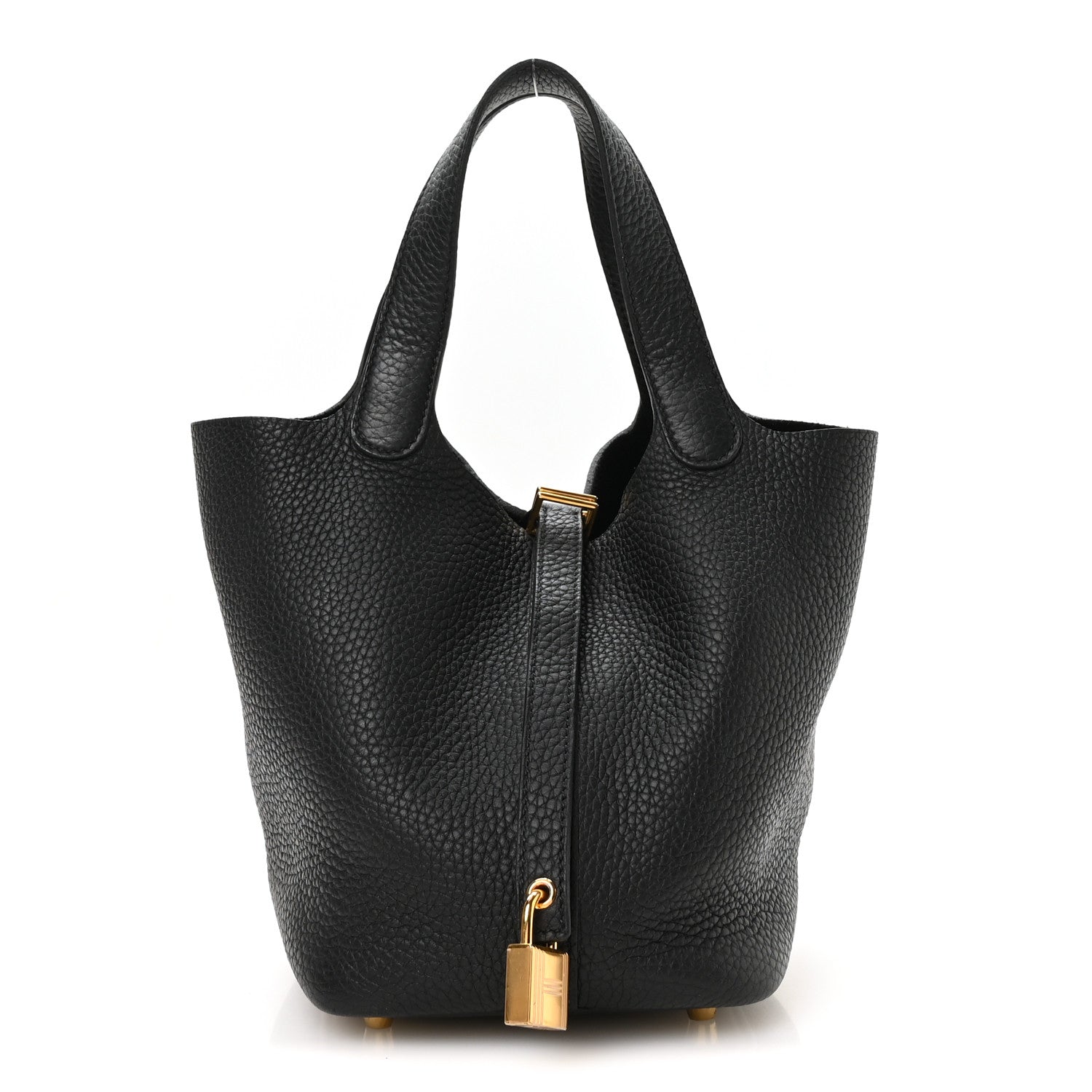 Taurillon Clemence Picotin Lock 18 PM Black £¨ Direct shipment via from wholesalehk.shop