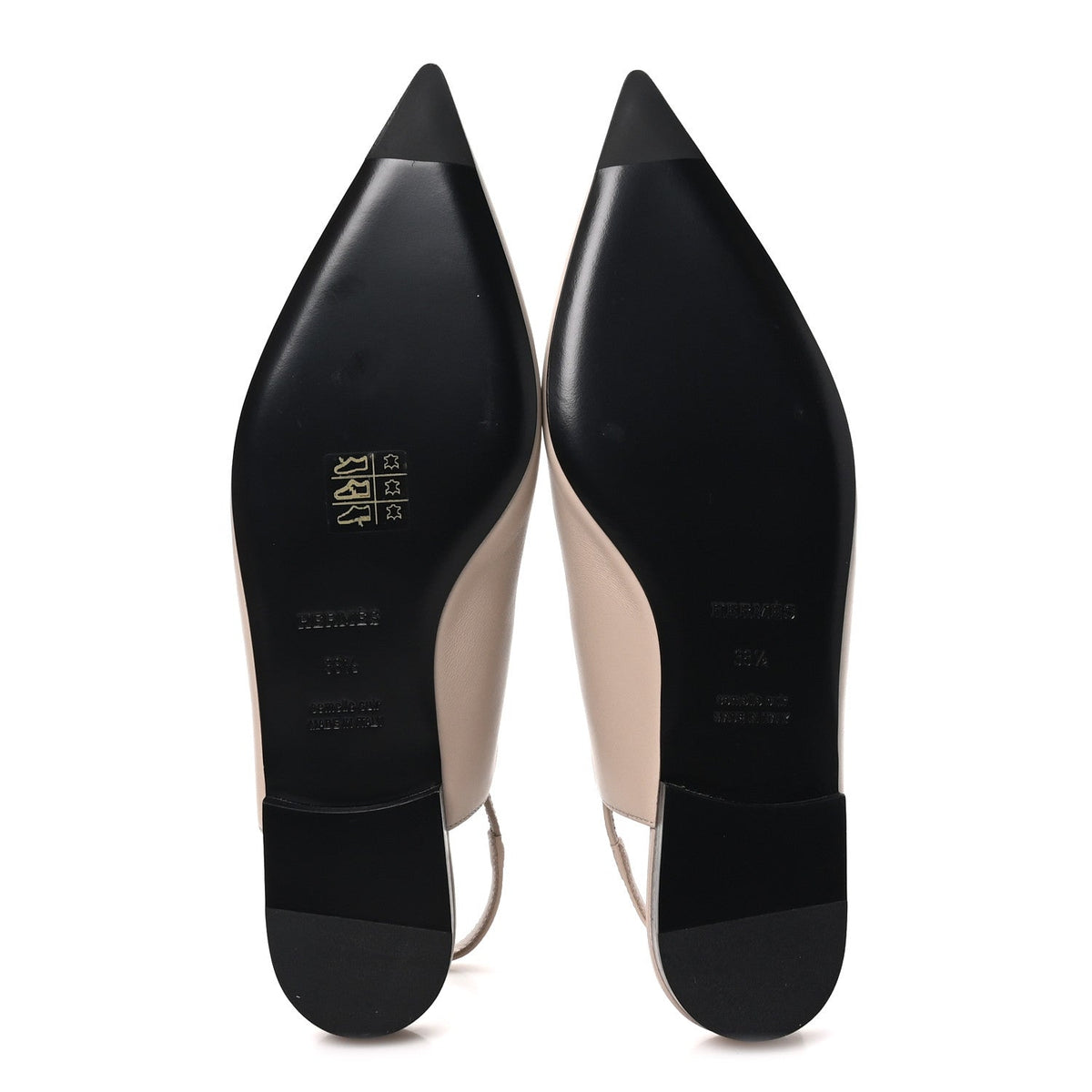 Nappa Lovely Slingback Flats 38.5 Beige Galet wholesalehk.shop