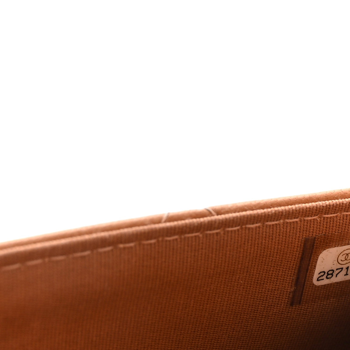Lambskin Quilted Trendy CC Wallet On Chain WOC Beige wholesalehk.shop