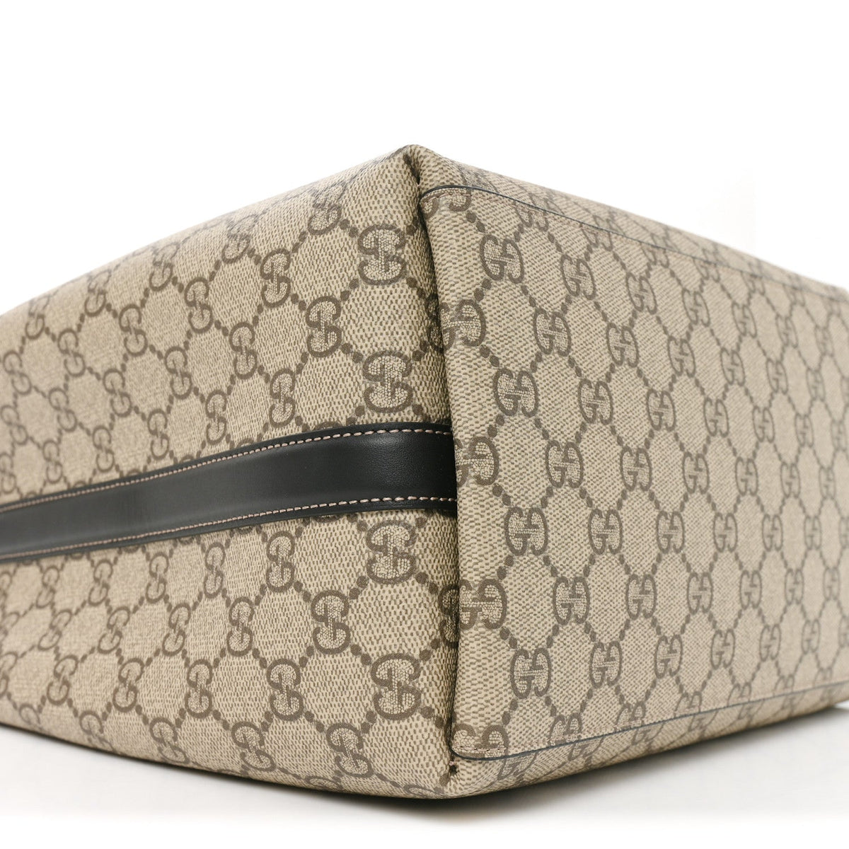 GG Supreme Monogram Medium Emblem Bucket Bag Beige Dark Brown Black wholesalehk.shop