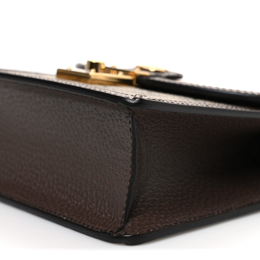 GG Supreme Monogram Textured Dollar Calfskin Web Mini Ophidia Padlock Top Handle Chain Shoulder Bag Beige Ebony New Acero £¨ Direct shipment via from wholesalehk.shop
