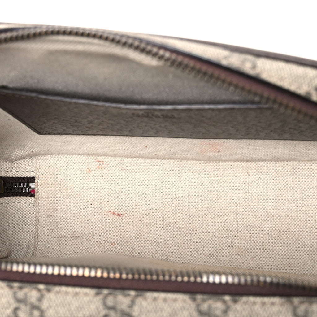 GG Supreme Monogram Web Small Ophidia Top Handle Shoulder Bag Brown wholesalehk.shop