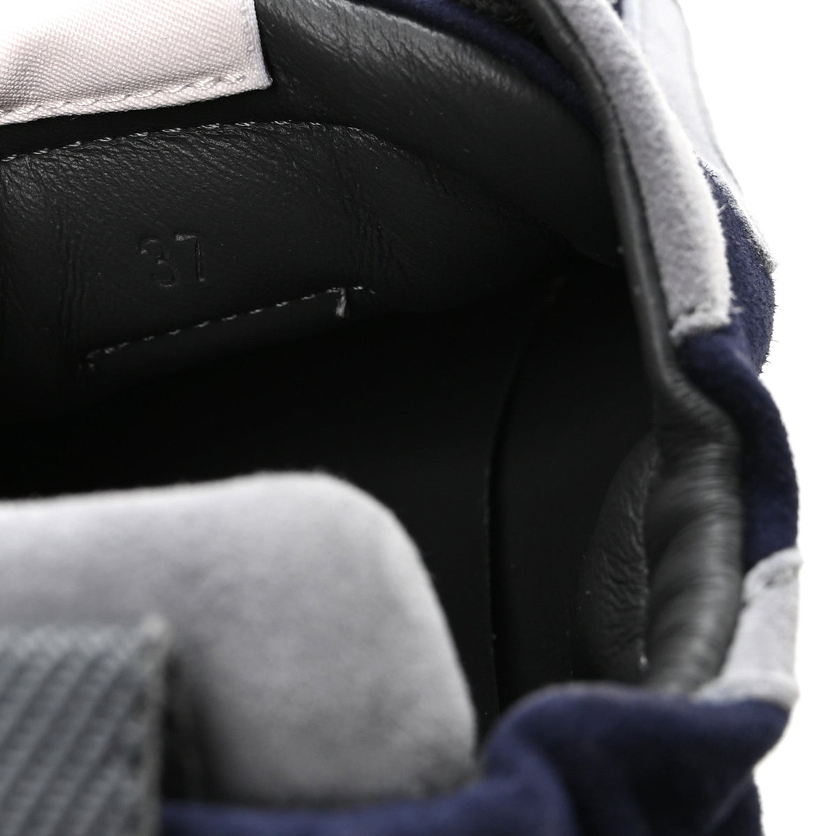 Suede Goatskin Jet Sneakers 37 Marine Gris Orage wholesalehk.shop
