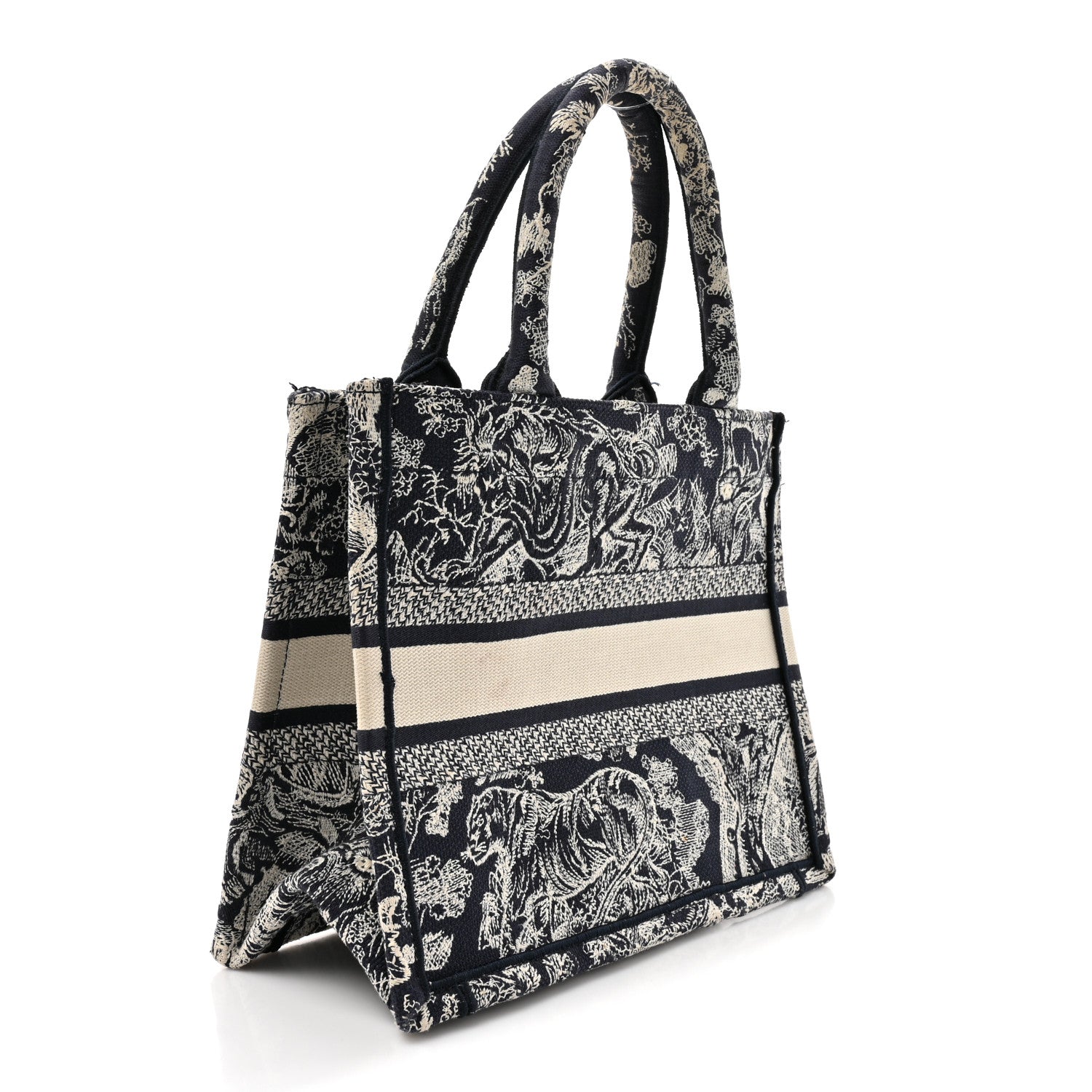 Calfskin Dioriviera Toile De Jouy Small Book Tote With Strap Blue Multicolor £¨ Direct shipment via from wholesalehk.shop