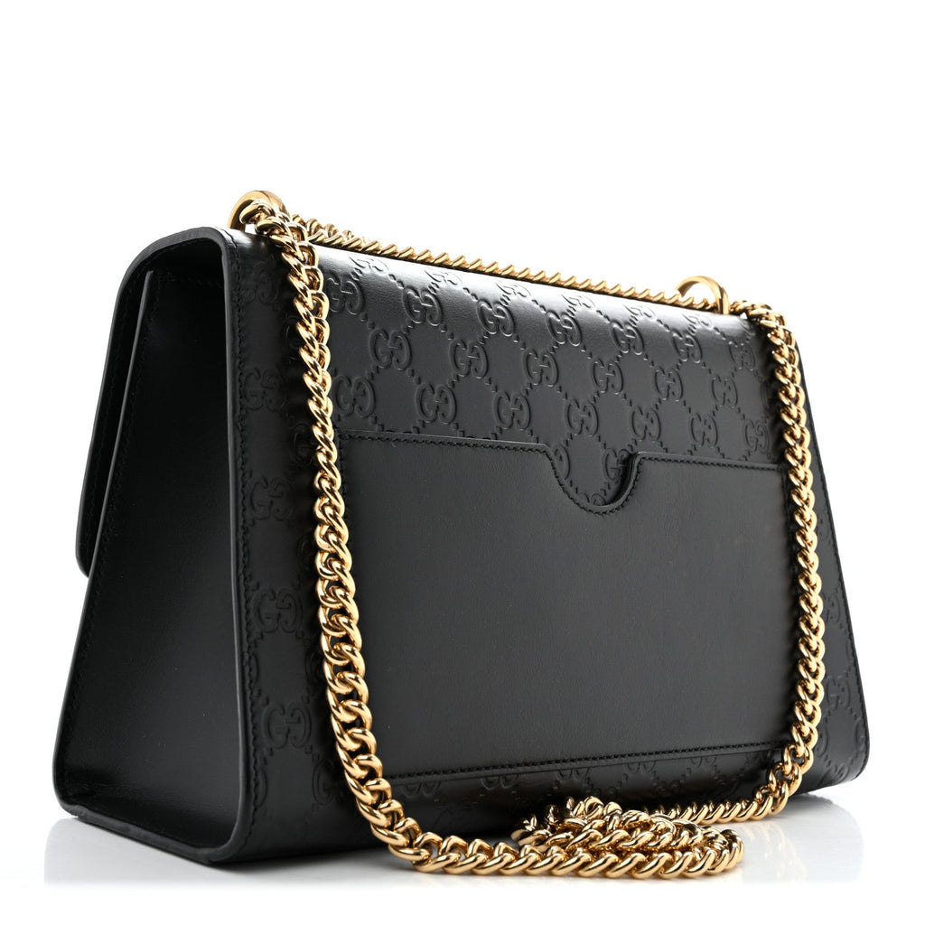 Guccissima Medium Padlock Shoulder Bag Black £¨ Direct shipment via from wholesalehk.shop