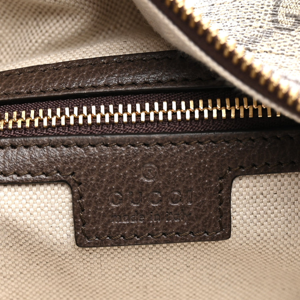 GG Supreme Monogram Textured Calfskin Web Super Mini Ophidia Shoulder Bag Beige Ebony New Acero wholesalehk.shop