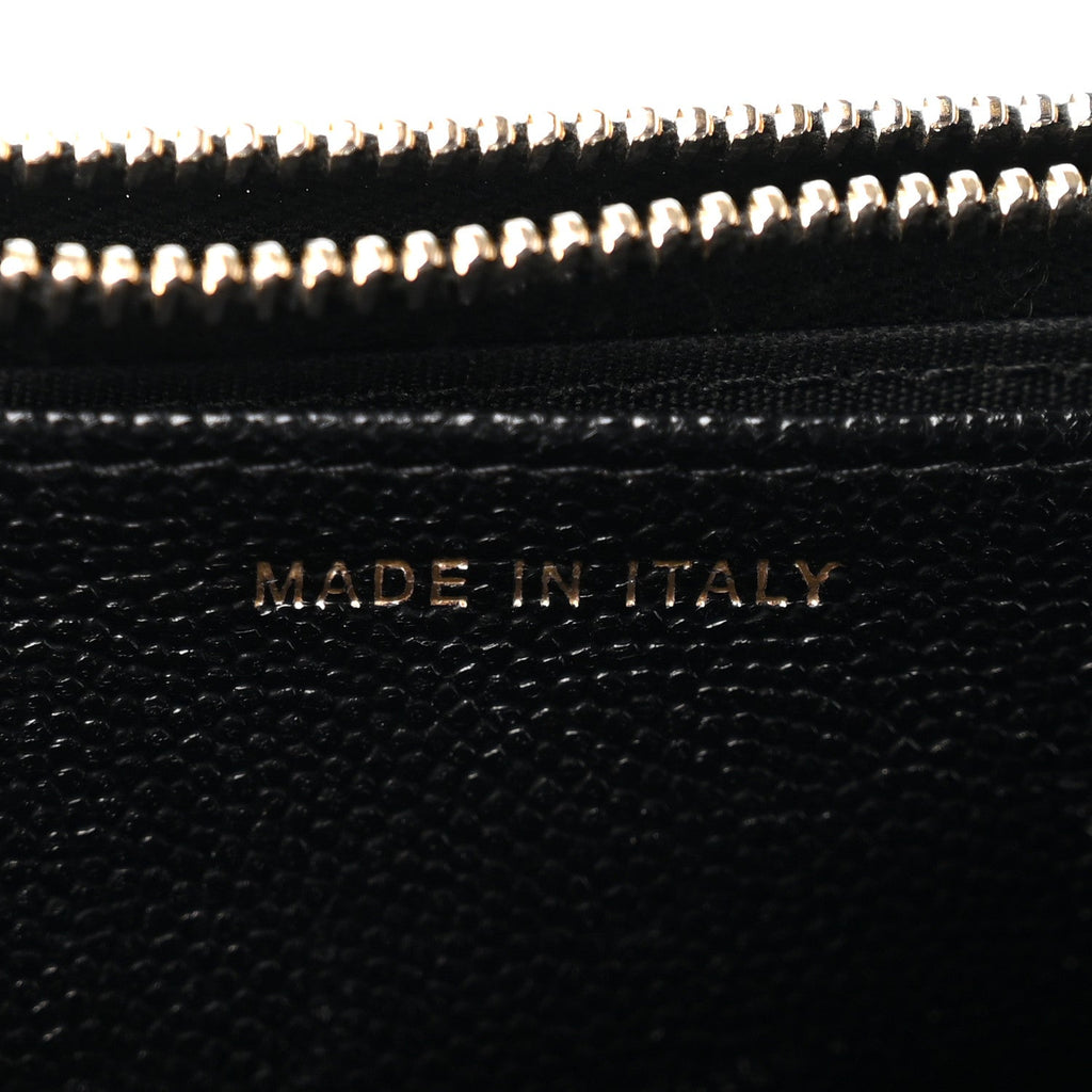 Caviar Quilted Golden Class Wallet On Chain WOC Black wholesalehk.shop
